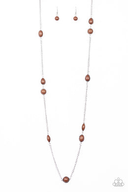 Pacific Piers - Brown Necklace