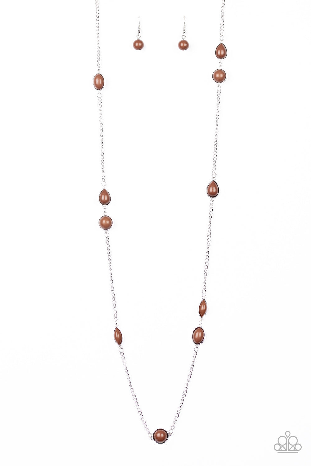 Pacific Piers - Brown Necklace