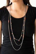 Load image into Gallery viewer, Laying The Groundwork - Orange Necklace