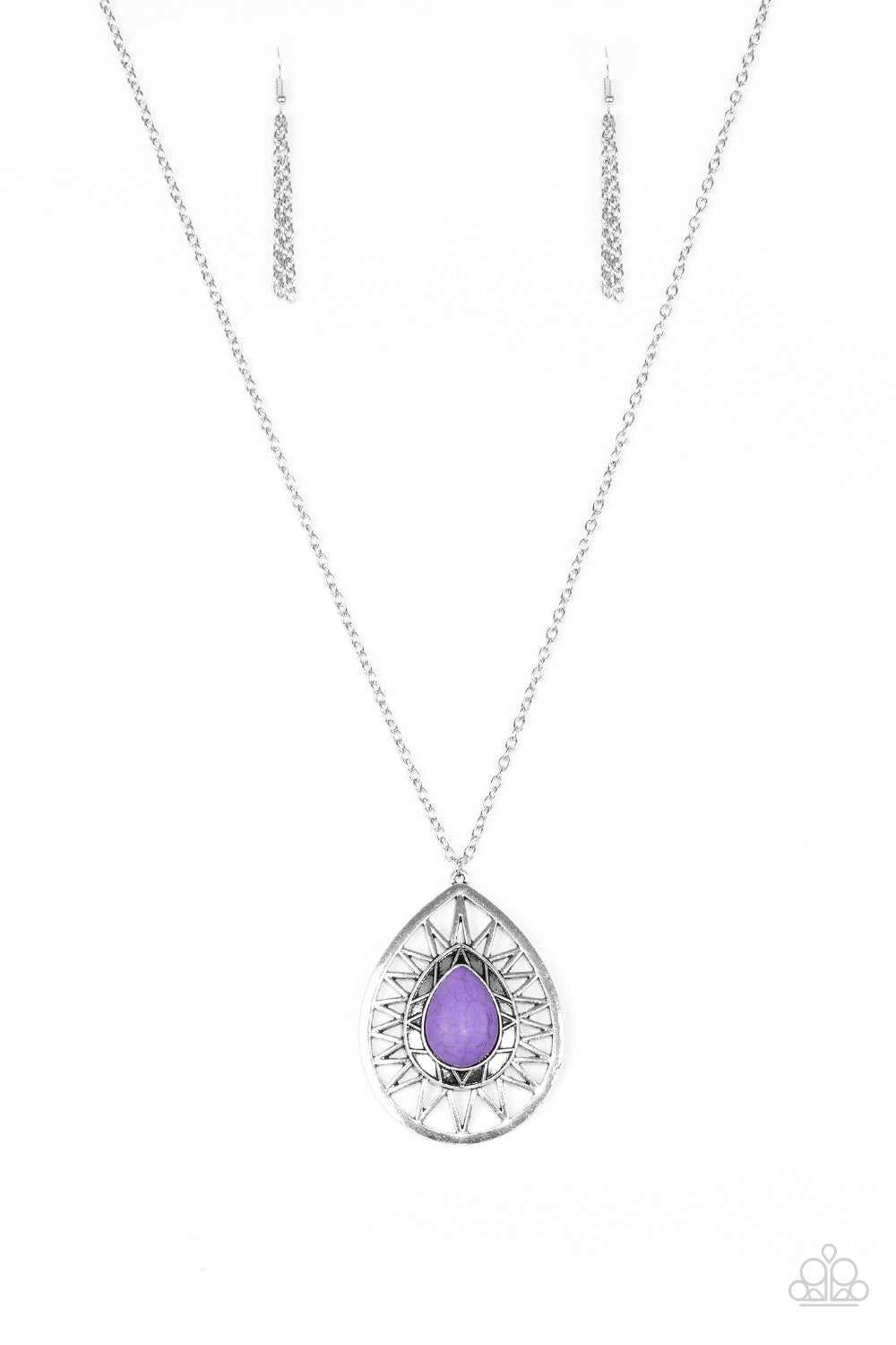 Summer Sunbeam - Purple Necklace