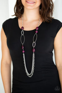 Pleasant Promenade - Purple Necklace