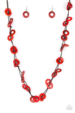 Waikiki Winds - Red Necklace