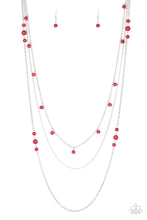 Load image into Gallery viewer, Laying The Groundwork - Red Necklace