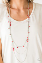 Load image into Gallery viewer, Laying The Groundwork - Red Necklace