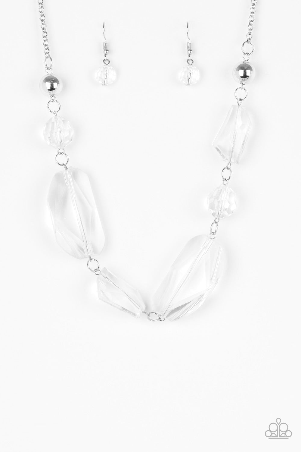 Luminous Luminary - White Necklace