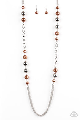 Uptown Talker - Brown Necklace