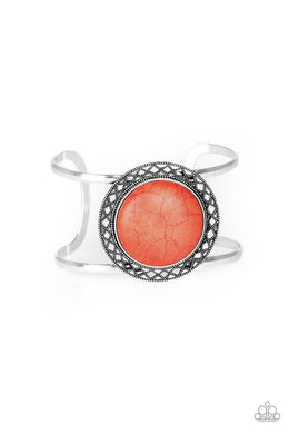 RODEO Rage - Orange Cuff Bracelet