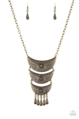 Go STEER-Crazy - Brass Necklace