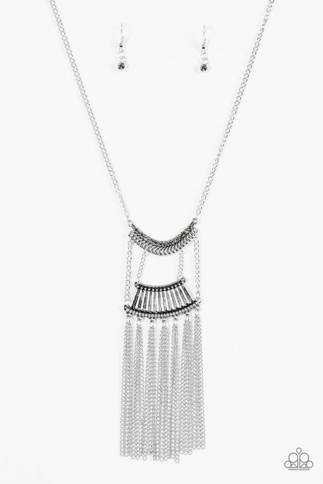 Glam Goddess - Silver Necklace