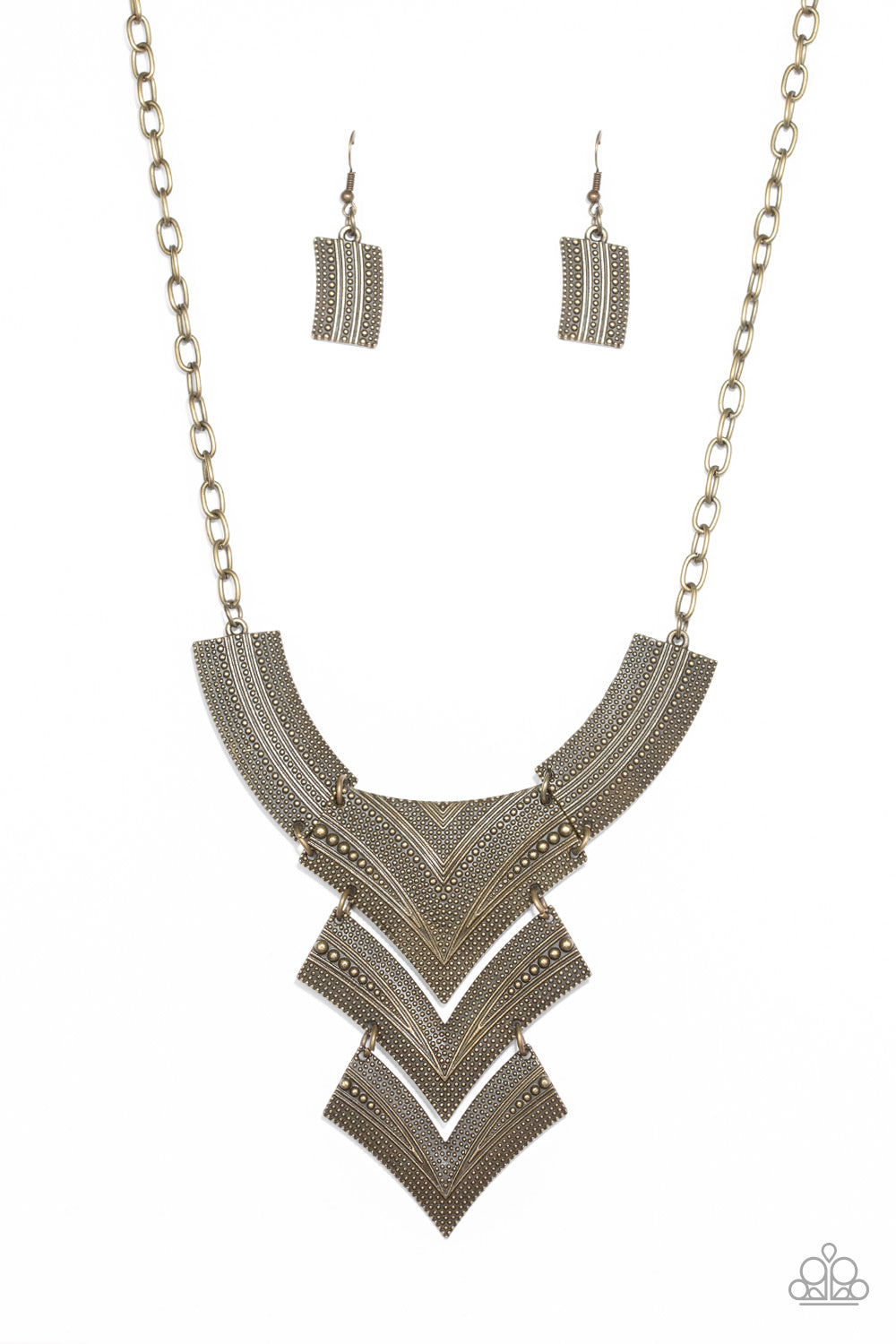 Fiercely Pharaoh - Brass Necklace