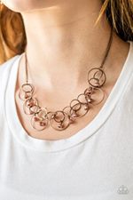 Seafront Scene - Copper Necklace