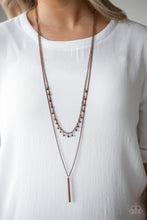 Load image into Gallery viewer, Keep Your Eye On The Pendulum - Copper Necklace