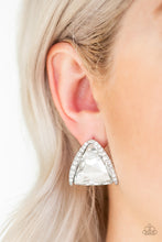 Load image into Gallery viewer, Exalted Elegance - White Post Earrings