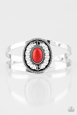 Deep In The TUMBLEWEEDS - Red Cuff Bracelet