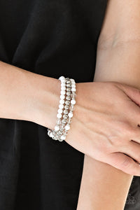 Irresistibly Irresistible - White Stretchy Bracelets