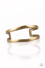 Load image into Gallery viewer, Palm Trees and Pyramids - Brass Cuff Bracelet