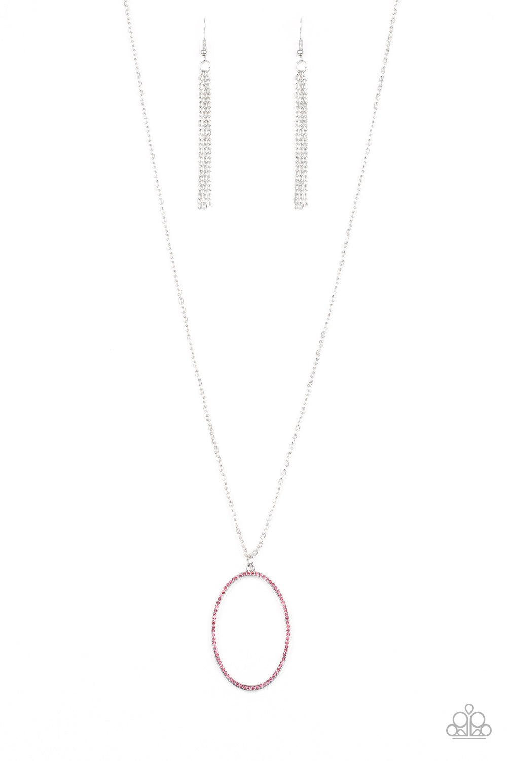 A Dazzling Distraction - Pink Necklace