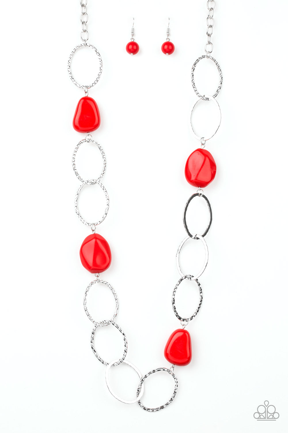 Modern Day Malibu - Red Necklace