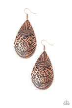 Load image into Gallery viewer, Safari Splash - Copper Earrings