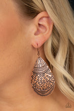 Load image into Gallery viewer, Safari Splash - Copper Earrings