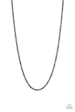 Jump Street - Black Gunmetal Necklace