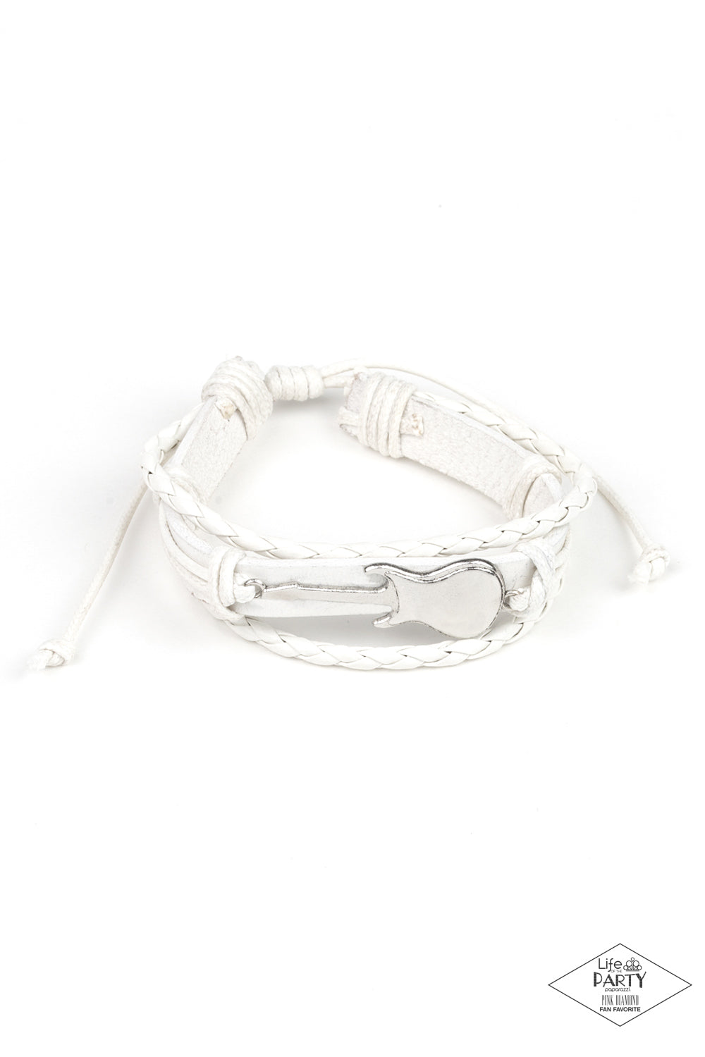 Lead Guitar - White Sliding Knot Bracelet