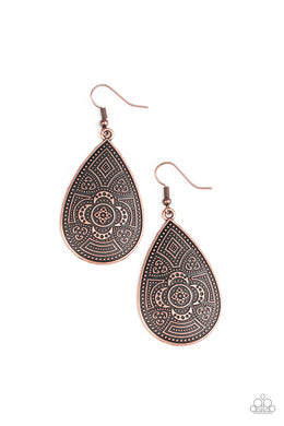 Tribal Takeover - Copper Earrings