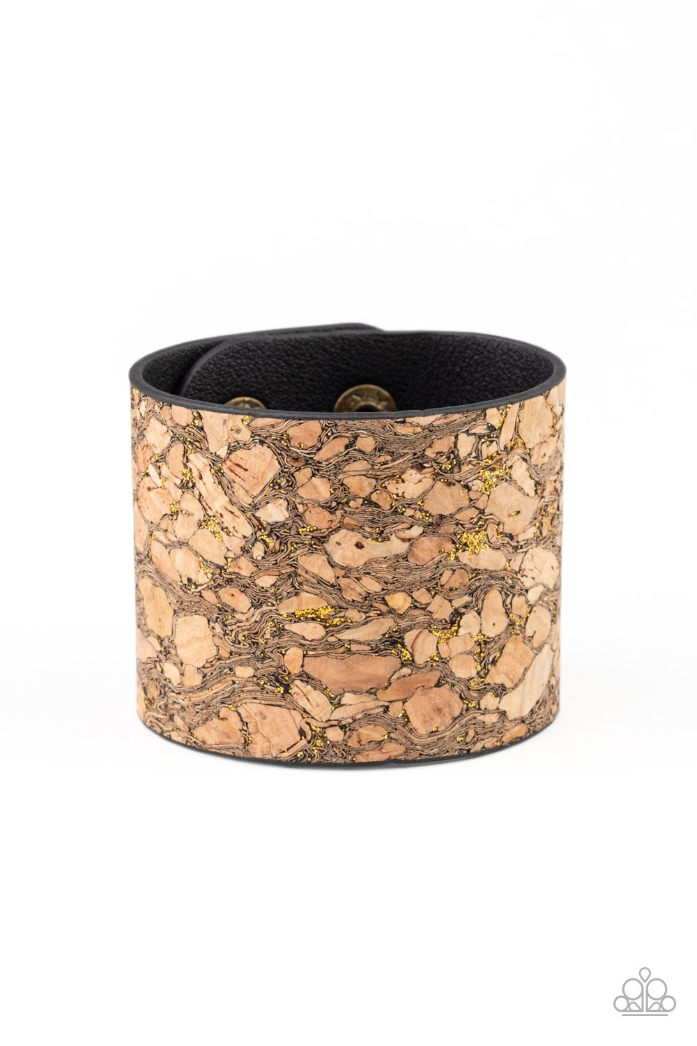 Cork Congo - Brass Adjustable Snap Closure Bracelet