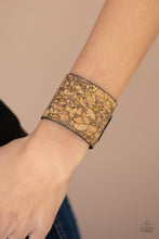 Load image into Gallery viewer, Cork Congo - Brass Adjustable Snap Closure Bracelet