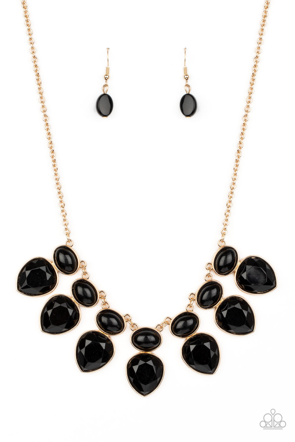 Modern Masquerade - Black Necklace