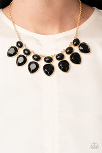 Modern Masquerade - Black Necklace