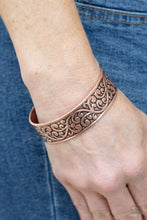 Load image into Gallery viewer, Read The VINE Print - Copper Cuff Bracelet