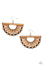 Load image into Gallery viewer, Wooden Wonderland - Black Earrings