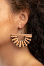 Load image into Gallery viewer, Wooden Wonderland - Black Earrings