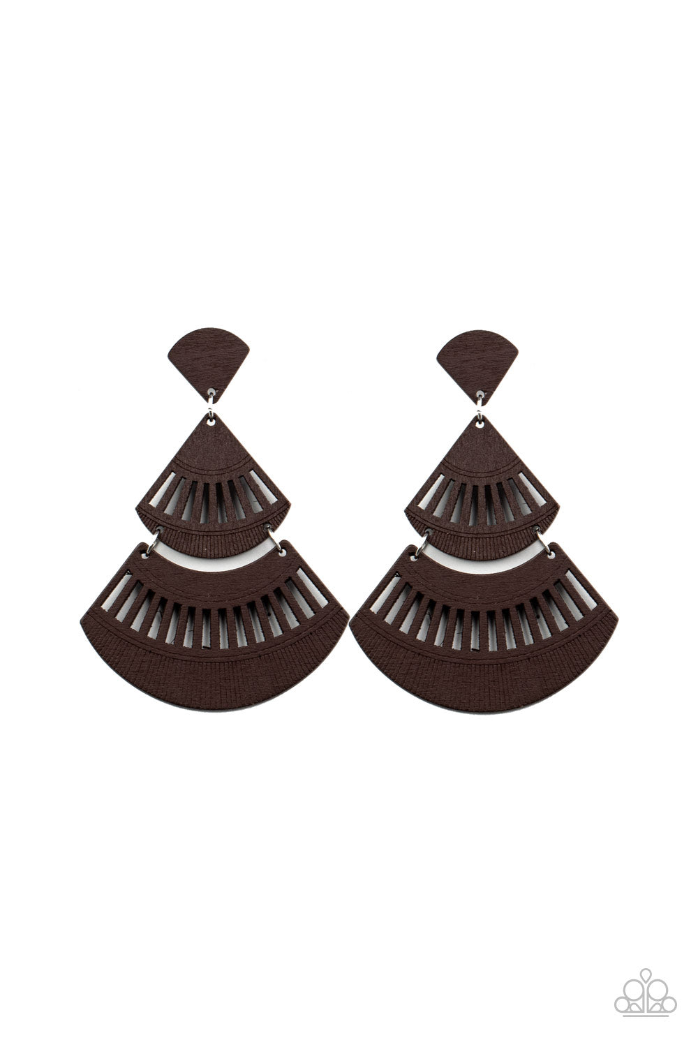 Oriental Oasis - Brown Post Earrings