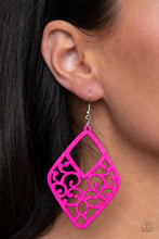 Load image into Gallery viewer, VINE For The Taking - Pink Earrings