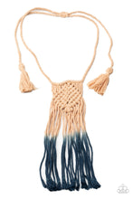 Load image into Gallery viewer, Look At MACRAME Now - Blue Necklace