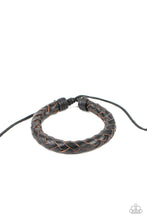 Load image into Gallery viewer, Homespun Comfort - Black Sliding Knot Bracelet