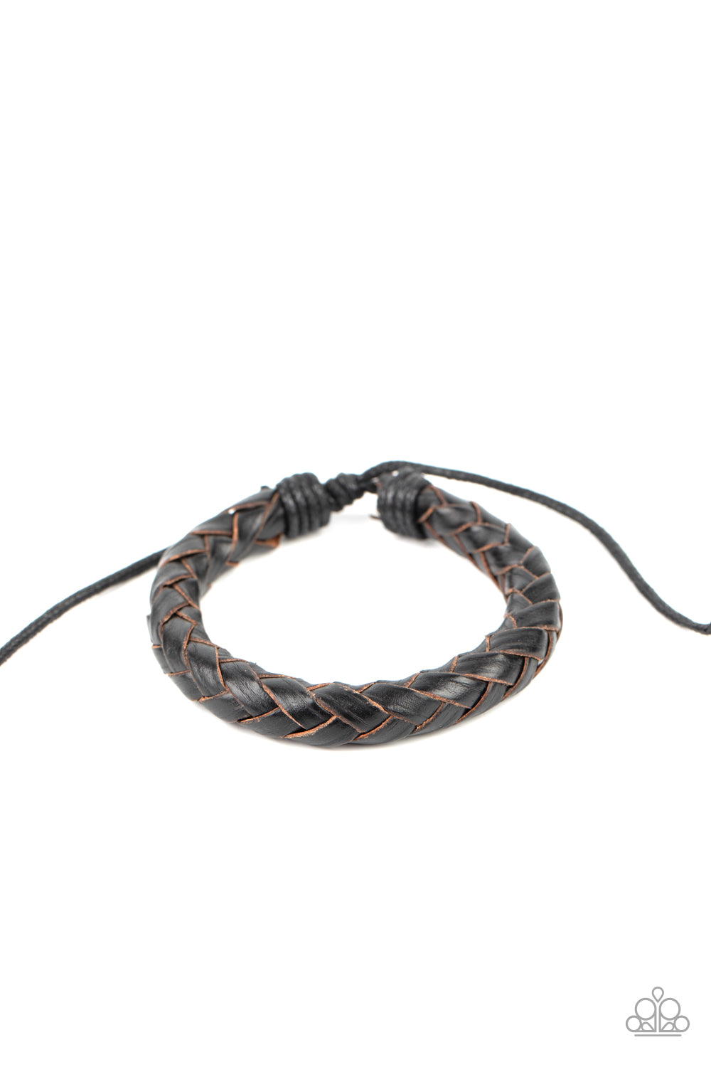 Homespun Comfort - Black Sliding Knot Bracelet