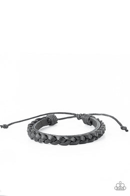 Homespun Harmony - Black Sliding Knot Bracelet