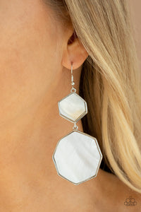 Vacation Glow - White Earrings