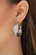 Load image into Gallery viewer, Curves In All The Right Places - Silver Hoop Earrings