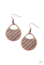 Load image into Gallery viewer, Im Sensing a Pattern Here - Copper Earrings