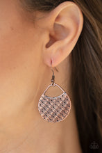 Load image into Gallery viewer, Im Sensing a Pattern Here - Copper Earrings