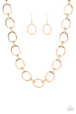 HAUTE-ly Contested - Gold Necklace