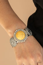 Load image into Gallery viewer, Mojave Motif - Yellow Cuff Bracelet