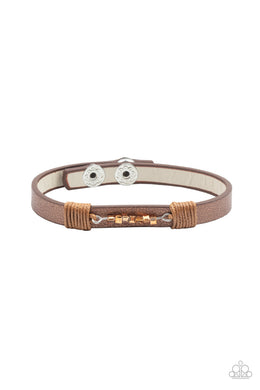 Worth The Hype - Copper Adjustable Snap Closure Bracelet