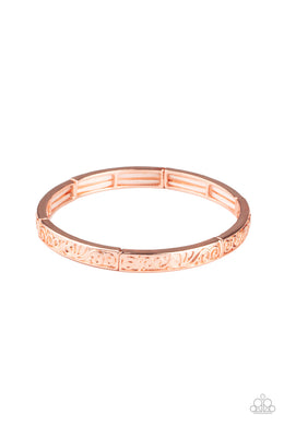 Precisely Petite - Copper Stretchy Bracelet