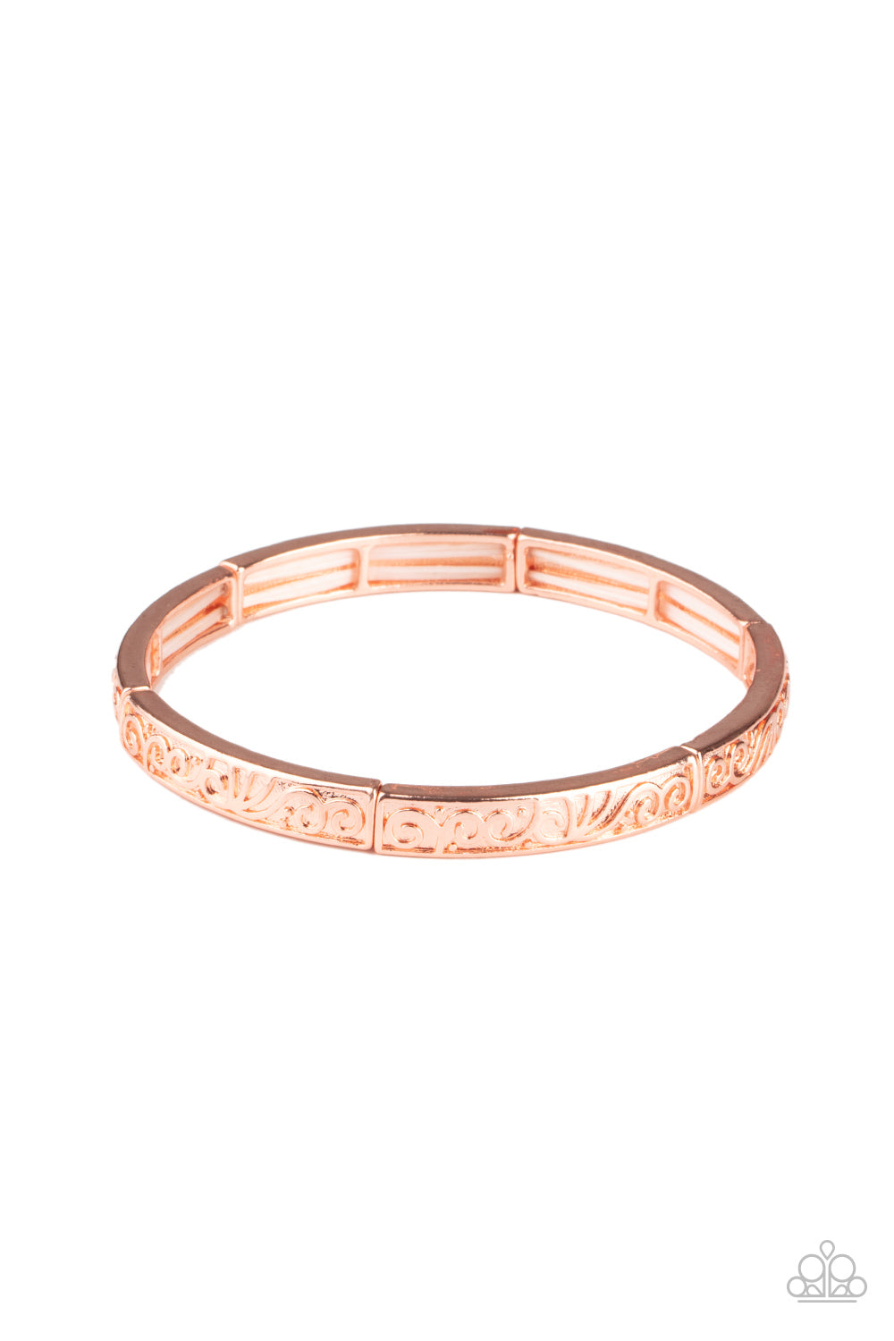 Precisely Petite - Copper Stretchy Bracelet