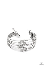 Load image into Gallery viewer, Industrial Intricacies - Silver Cuff Bracelet